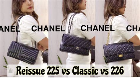 chanel reissue 2.55 225 vs 226|coco chanel 2.55 reissue.